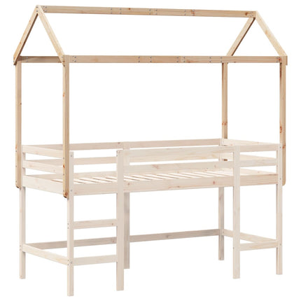 Tetto per Letto Bambini 207x95,5x159 cm Legno Massello di Pino