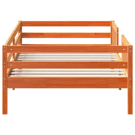 Letto senza Materasso Marrone Cera 90x200 cm Legno di Pino