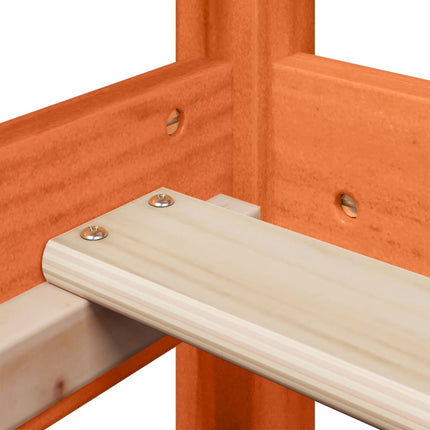 Letto senza Materasso Marrone Cera 90x200 cm Legno di Pino