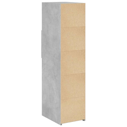 Credenza Grigio Cemento 30x42,5x124 cm in Legno Multistrato