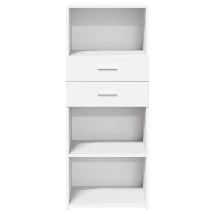 Credenza Bianca 50x42,5x124 cm in Legno Multistrato