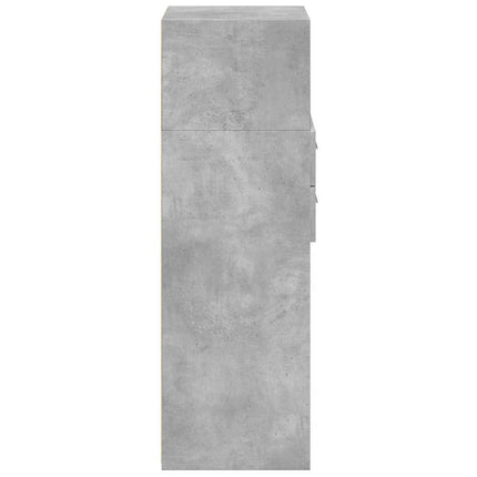 Credenza Grigio Cemento 50x42,5x124 cm in Legno Multistrato