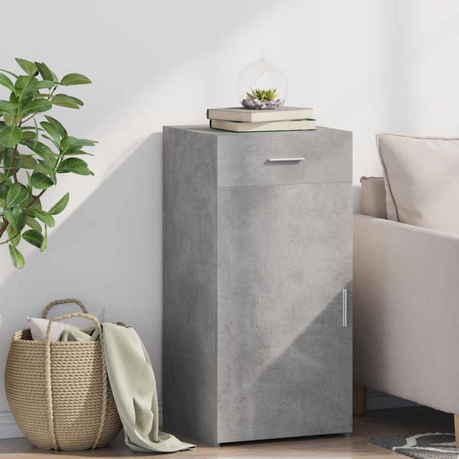 Credenza Grigio Cemento 45x42,5x93 cm in Legno Multistrato