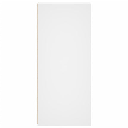 Credenza Bianca 30x41x93 cm in Legno Multistrato