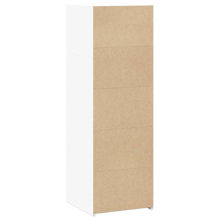 Credenza Bianca 40x41x124 cm in Legno Multistrato