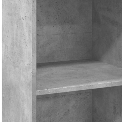 Credenza Grigio Cemento 45x41x124 cm in Legno Multistrato