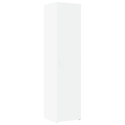 Credenza Bianca 45x42,5x185 cm in Legno Multistrato