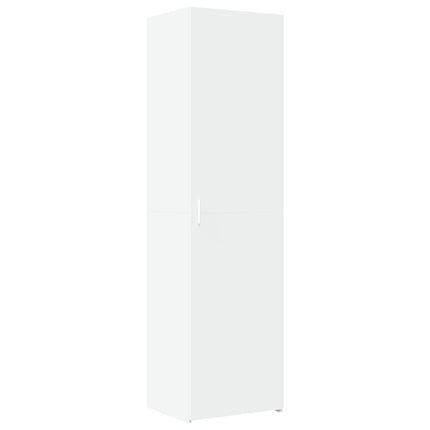 Credenza Bianca 50x42,5x185 cm in Legno Multistrato