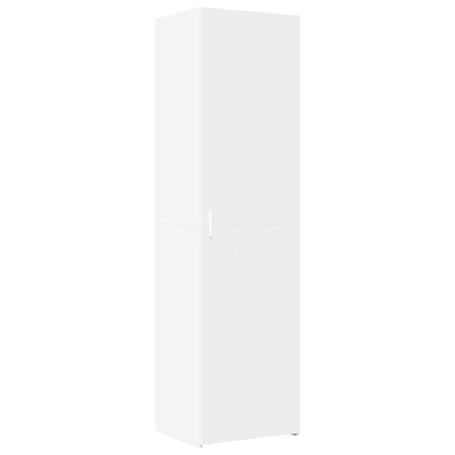 Credenza Bianca 50x42,5x185 cm in Legno Multistrato