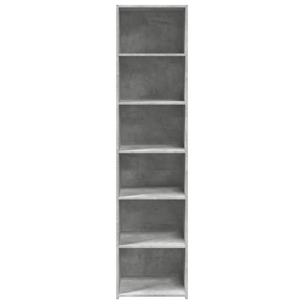 Credenza Grigio Cemento 45x41x185 cm in Legno Multistrato