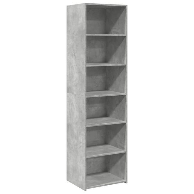 Credenza Grigio Cemento 50x41x185 in Legno Multistrato