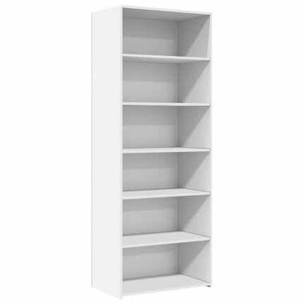 Credenza Bianca 70x41x185 cm in Legno Multistrato