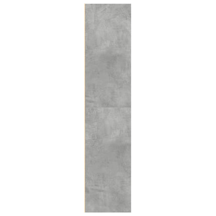 Credenza Grigio Cemento 70x41x185 cm in Legno Multistrato