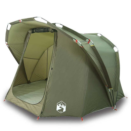 Tenda da Pesca per 4 Persone Verde Oliva Impermeabile