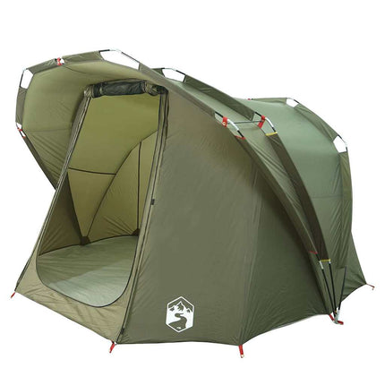 Tenda da Pesca per 4 Persone Verde Oliva Impermeabile