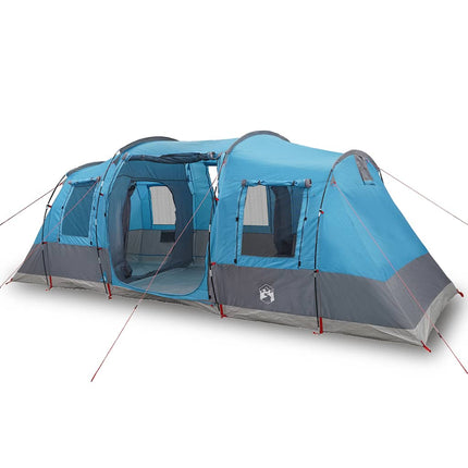 Tenda da Campeggio a Tunnel per 4 Persone Blu Impermeabile