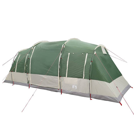 Tenda Familiare a Tunnel per 6 Persone Verde Impermeabile