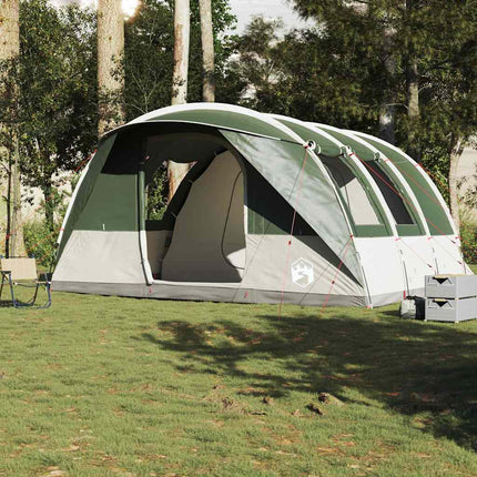 Tenda da Campeggio a Tunnel per 5 Persone Verde Impermeabile