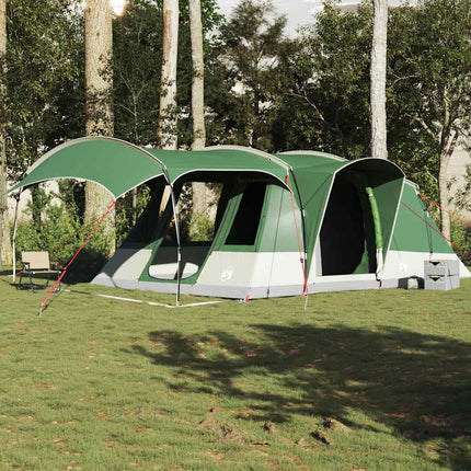 Tenda da Campeggio a Tunnel per 5 Persone Verde Impermeabile