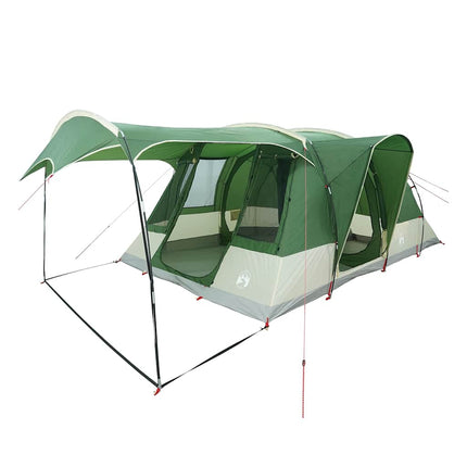 Tenda da Campeggio a Tunnel per 5 Persone Verde Impermeabile