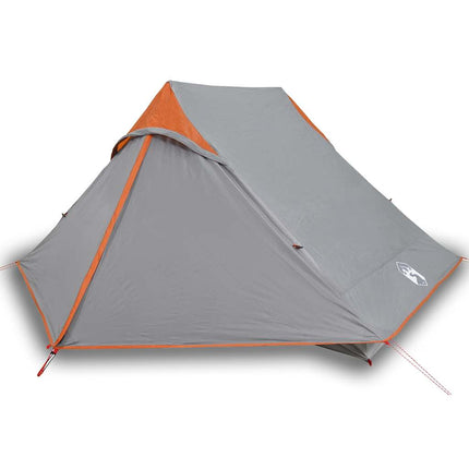Tenda da Campeggio 2 Persone Grigio Impermeabile