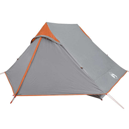 Tenda da Campeggio 2 Persone Grigio Impermeabile