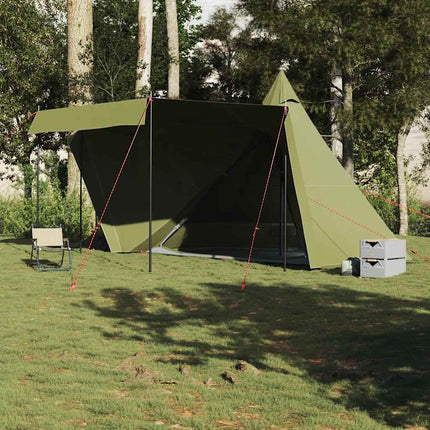 Tenda Familiare Tipi per 6 Persone Verde Oliva Impermeabile
