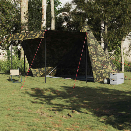 Tenda Familiare Tipi per 6 Persone Mimetica Impermeabile