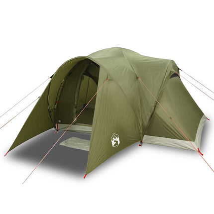 Tenda Familiare a Cupola 6 Persone Verde Oliva Impermeabile