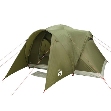 Tenda Familiare a Cupola 6 Persone Verde Oliva Impermeabile