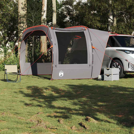 Tenda da Campeggio per Auto Grigio e Arancione Impermeabile