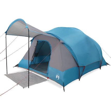 Tenda Familiare a Tunnel per 8 Persone Blu Impermeabile