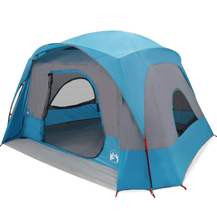 Tenda Familiare Cabina per 6 Persone Blu Impermeabile