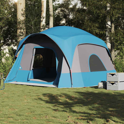 Tenda Familiare Cabina per 6 Persone Blu Impermeabile