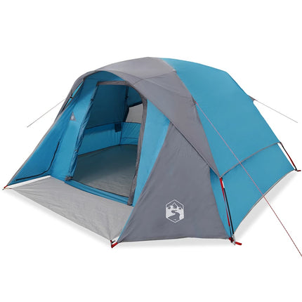 Tenda Familiare Cabina per 6 Persone Blu Impermeabile
