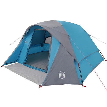 Tenda Familiare Cabina per 6 Persone Blu Impermeabile