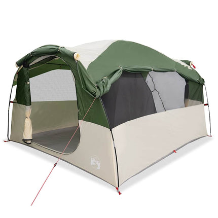 Tenda Familiare a Tunnel per 6 Persone Verde Impermeabile