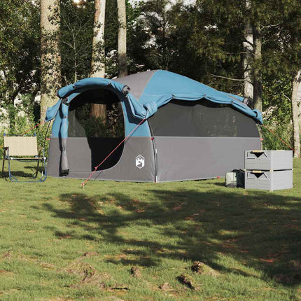 Tenda Familiare a Tunnel per 6 Persone Blu Impermeabile