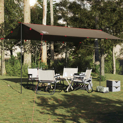 Telone da Campeggio Marrone 506x306 cm Impermeabile