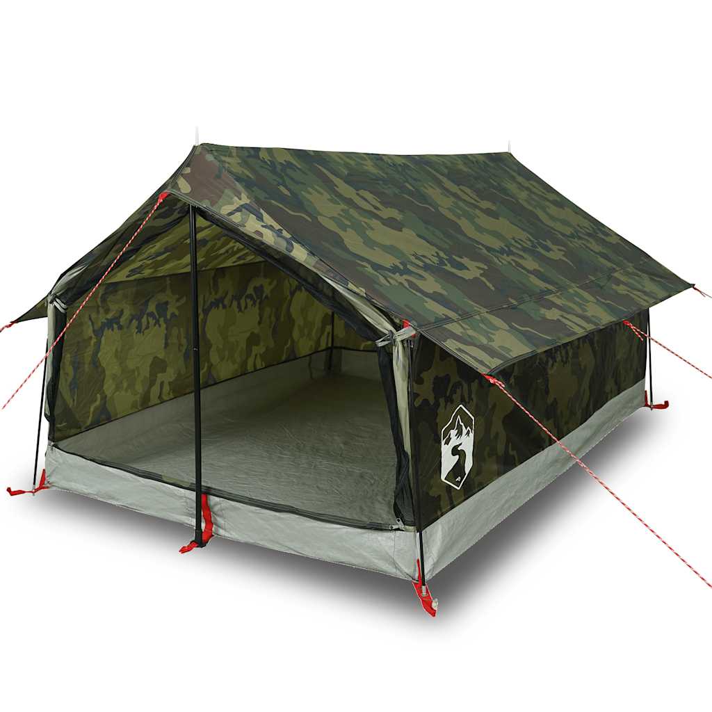 Tenda da Campeggio per 2 Persone Mimetica Impermeabile