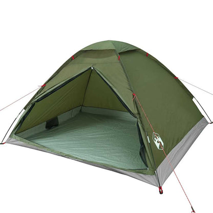 Tenda da Campeggio a Cupola 4 Persone Verde Oliva Impermeabile