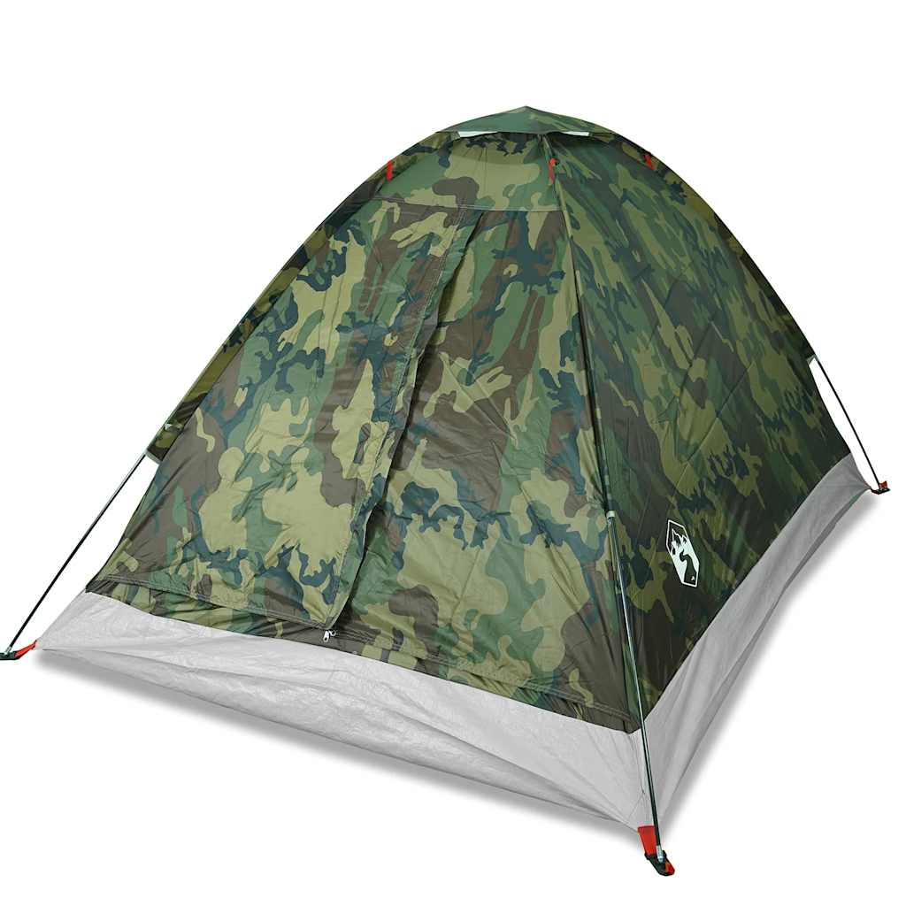 Tenda da Campeggio a Cupola 4 Persone Mimetica Impermeabile