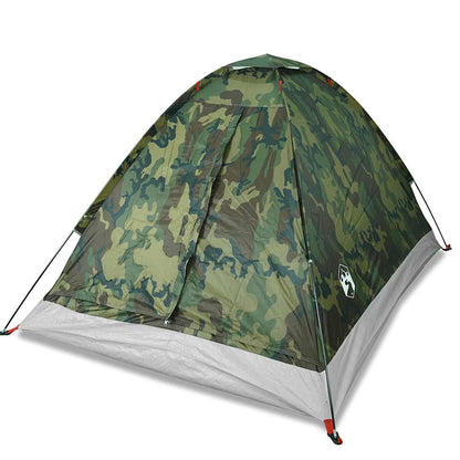 Tenda da Campeggio a Cupola 4 Persone Mimetica Impermeabile