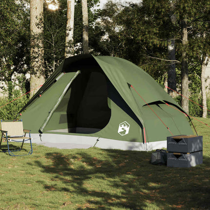 Tenda Familiare a Cupola 6 Persone Verde Oliva Impermeabile