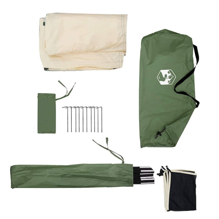 Frangivento da Campeggio Verde 510x153 cm Impermeabile