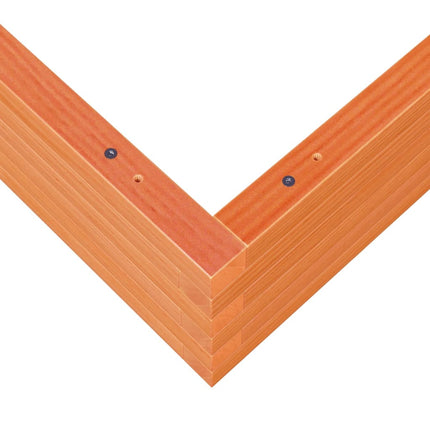 Fioriera Giardino Marrone Cera 90x90x23 cm Legno Massello Pino