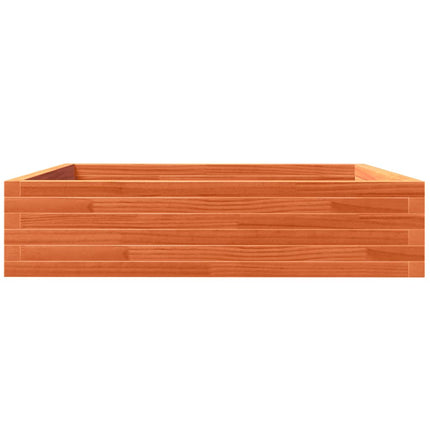 Fioriera Giardino Marrone Cera 100x100x23 Legno Massello Pino