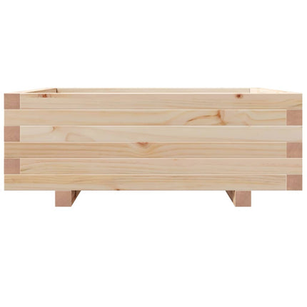 Fioriera da Giardino 70x70x26,5 cm in Legno Massello di Pino