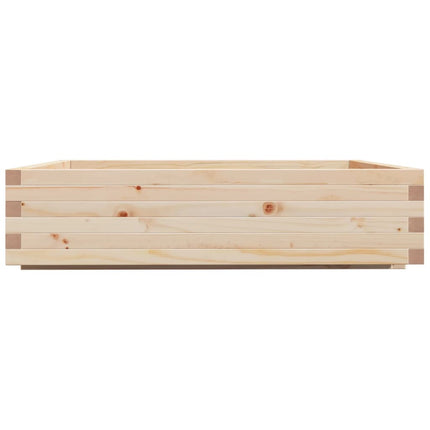 Fioriera da Giardino 100x100x26,5 cm in Legno Massello di Pino