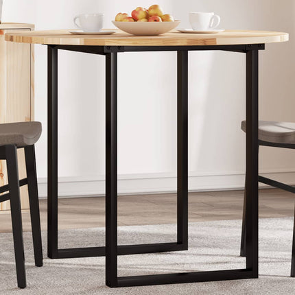 Piano Tavolo Rotondo ÃƒËœ90x2 cm in Legno Massello di Acacia
